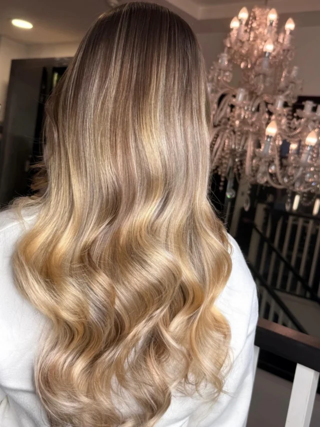Honey-beige balayage perfection 🍯✨Gorgeous colour by Tina at Rush Kensington 💕